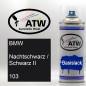 Preview: BMW, Nachtschwarz / Schwarz II, 103: 400ml Sprühdose, von ATW Autoteile West.